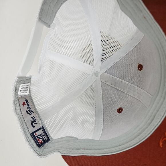 The Game Headwear Hat Brown Rust Trucker Snap Back Mesh Logo Patch NWT - Picture 3 of 5